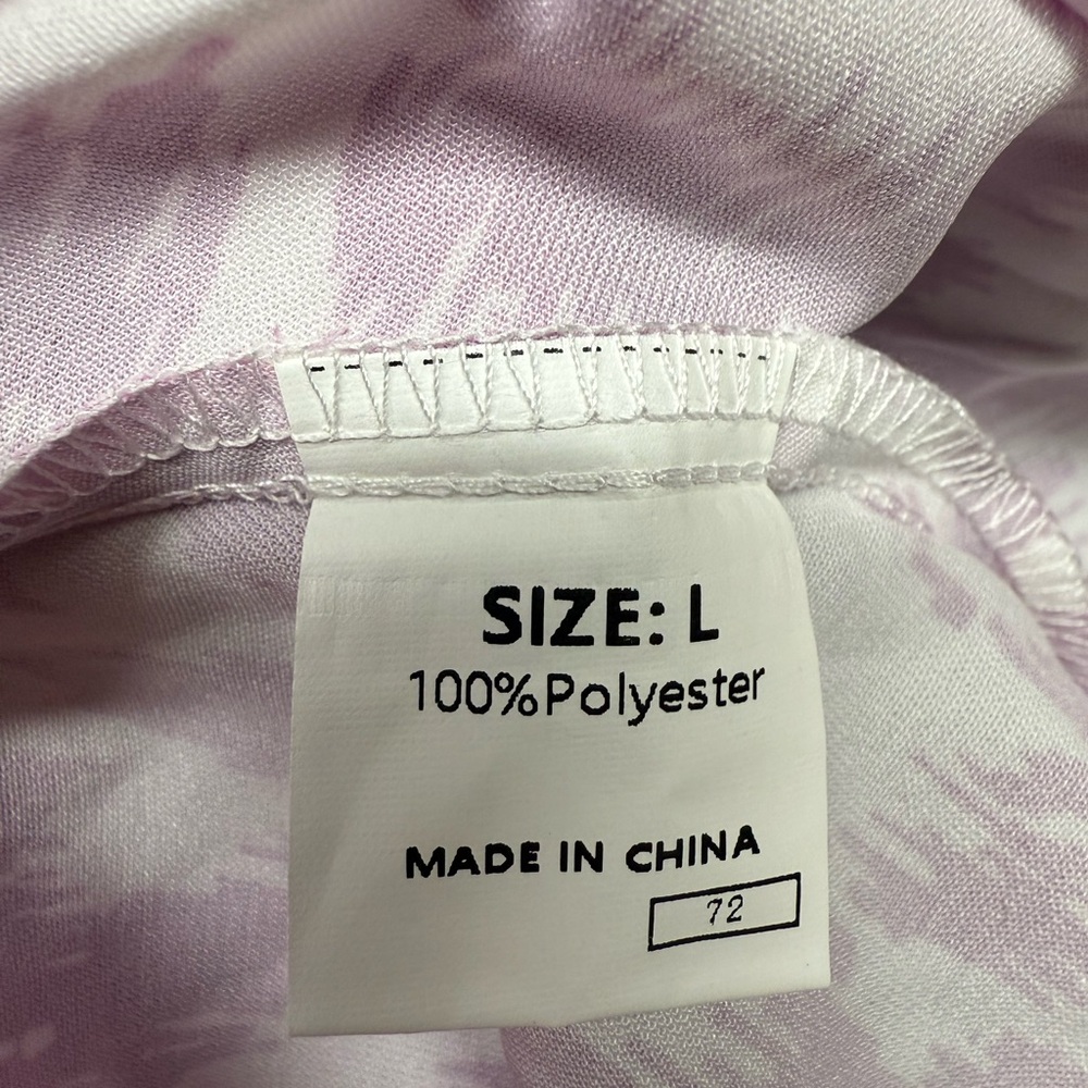 Purple and White Patterned Maxi Dress - Picture 7 of 8